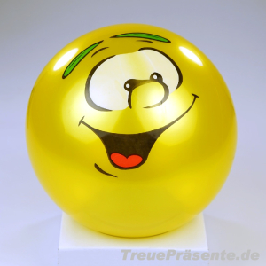 Ball Lachgesicht ca. 23 cm, farblich sortiert