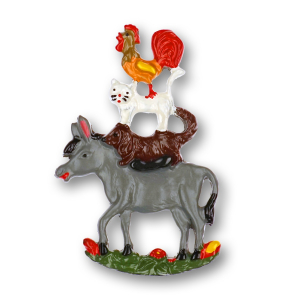 Magnet with Bremen Town Musicians