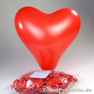 Luftballon rotes Herz, ca. 28-30 cm
