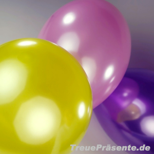 Luftballon metallic, ca. 28-30 cm, farblich sortiert