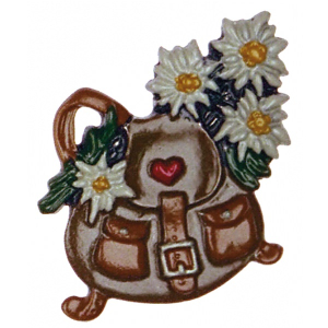 Magnet with Rucksack and Edelweiss