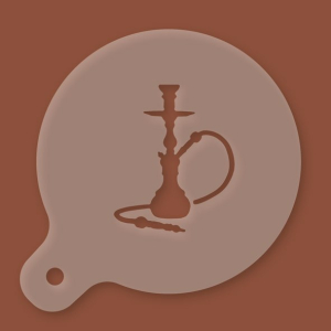 Cappuccino-Schablone Shisha