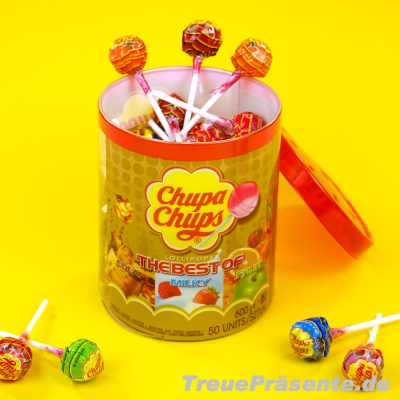 Chupa Chups in 50er-Kunststoff-Box, sortiert