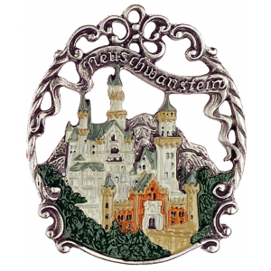 Magnet with Town Picture Castle Neuschwanstein