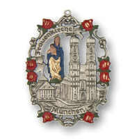 Magnet with Town Picture  Munich Church of Our Lady "Frauenkirche München"