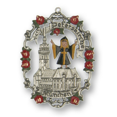 Magnet with Town Picture  Munich St. Peter`s Church „München Peterskirche“