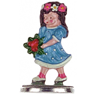 Pewter Ornament Standing Flower Child