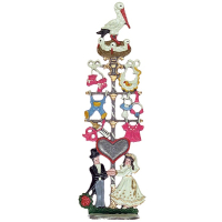 Pewter Ornament Standing Wedding Tree