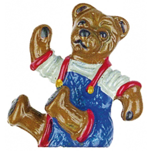 Pewter Ornament Standing Teddy