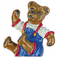 Zinnfigur Teddy zum Stellen