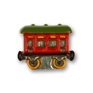 Pewter Ornament Standing Passenger Waggon