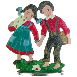 Pewter Ornament Standing Hansel & Gretel