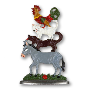 Pewter Ornament Standing Town Musicians of Bremen