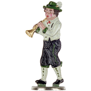 Zinnfigur Musikant mit Klarinette zum Stellen