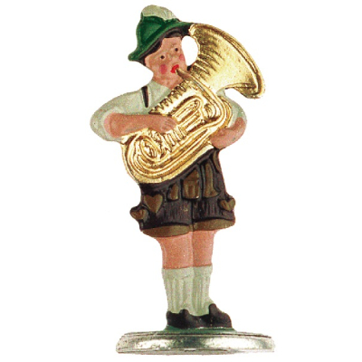 Pewter Ornament Standing Musician (male)