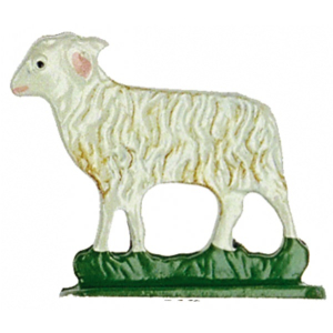 Pewter Ornament Standing Sheep for upstanding