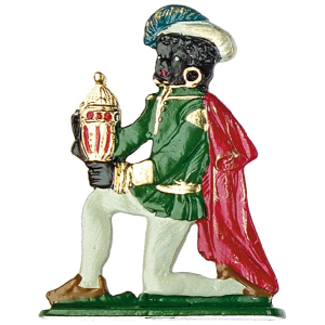 Pewter Ornament Standing King kneeling