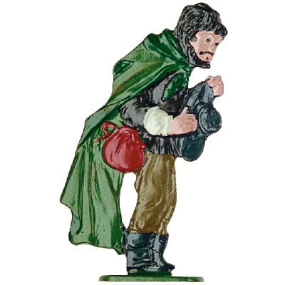 Zinnfigur Hirte von der Seite zum Stellen