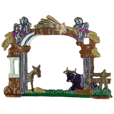 Pewter Ornament Standing Nativity