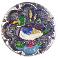 Pewter Brooch Duck