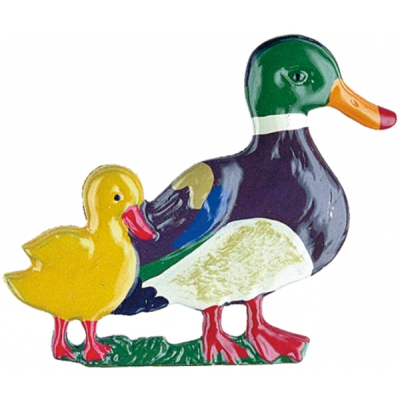 Pewter Brooch Duck Pair right