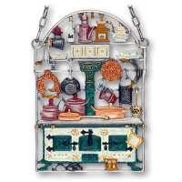 Pewter Picture Kitchen Stove