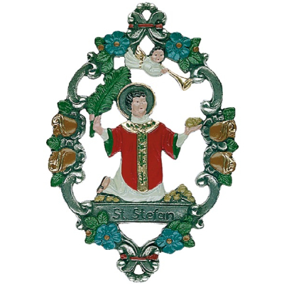 Pewter Ornament St. Stephen