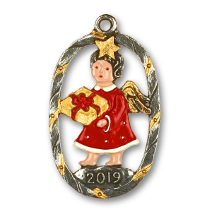 Pewter Ornament Annual Angel 2019