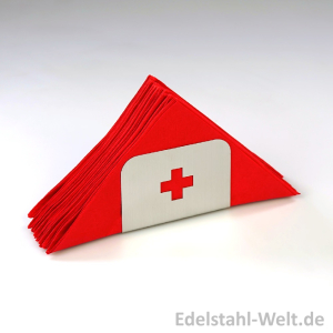 Serviettenhalter Rechteck aus Edelstahl inkl. Ausstanzung Kreuz