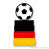 Treppendisplay 658 Fußball - Außenmaße ca. 385 x 370 x 360 mm