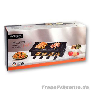 Raclette für acht Personen, inkl. Grillplatte, 1.200 Watt