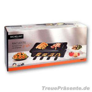 Raclette für acht Personen, inkl. Grillplatte, 1.200...