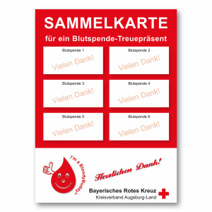 BloodyBuddy® Sammelkarten für Mehrfach-Blutspenden