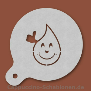 Cappuccino-Schablone BloodyBuddy-Tropfen