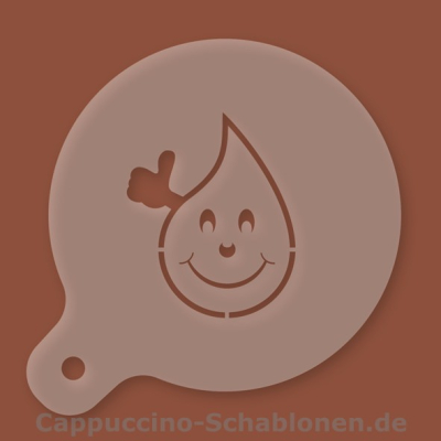 Cappuccino-Schablone BloodyBuddy-Tropfen