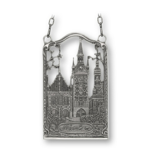 Pewter Picture Munich - Old City Hall antique finish