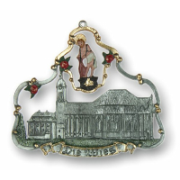 Pewter Ornament "Die Wies" in a Frame
