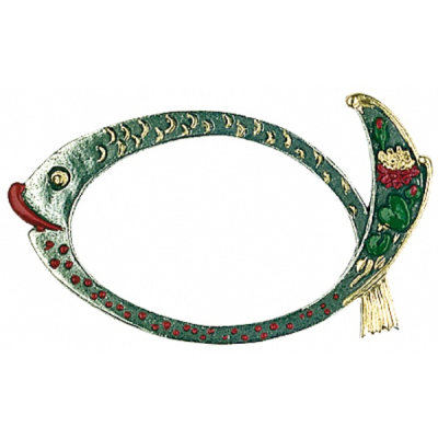 Pewter Napkin Ring large Fish