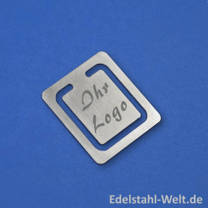 Lesezeichen 01 aus Edelstahl 43 x 38 x 0,8 mm