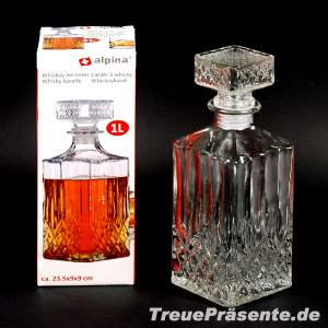 Whiskey-Karaffe Glas, 1 l, ca. 23 x 8,5 x 8,5 cm