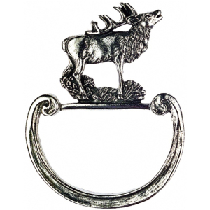 Pewter Napkin Ring Deer with antique finish