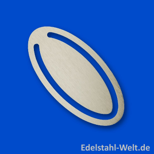 Lesezeichen 04 aus Edelstahl 78 x 38 x 0,8 mm