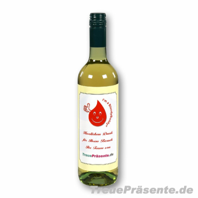 Weißwein Pinot Grigio 0,75 l mit individuell bedrucktem Etikett