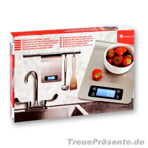 Digitale Küchenwaage bis 5 kg, mit Edelstahlplatte