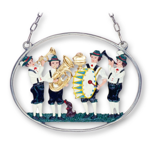 Pewter Picture Traditional Bavarian Brass Band