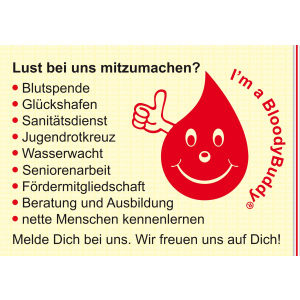 10.000 Freilose BloodyBuddy® mit individuellem Druck