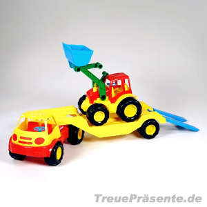 Spielzeug Transport-LKW mit Schaufellader, ca. 75 x 17 x 16 cm