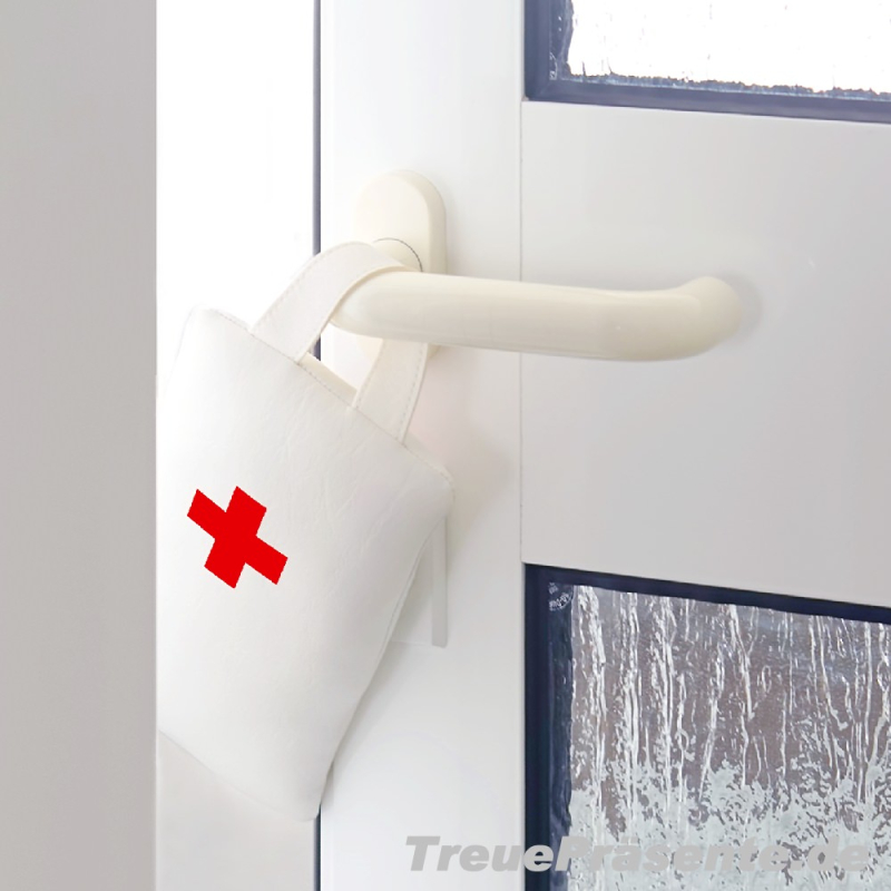 Türstopper / Fensterstopper Cool White, weiß, mit individuellem Druck