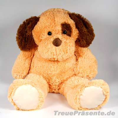 Plüsch-Hund XL mit gestickten Augen, ca. 100 cm