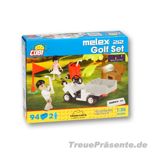 Golfspieler mit Golfcart Steckbausteinkasten, 94-teilig